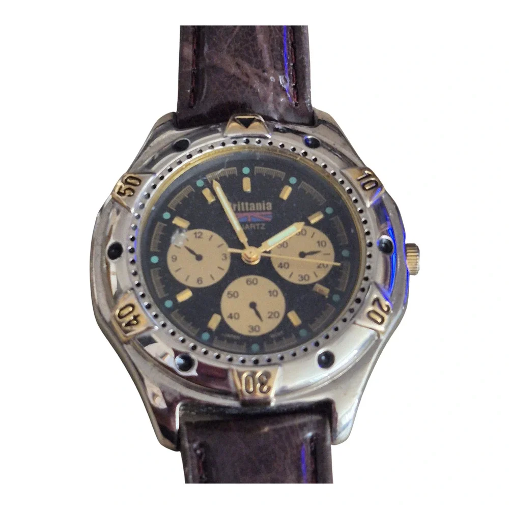 Brittania Mens Watch Quartz Japan‎ Movement Stylish Unusual Affordable Luxury
